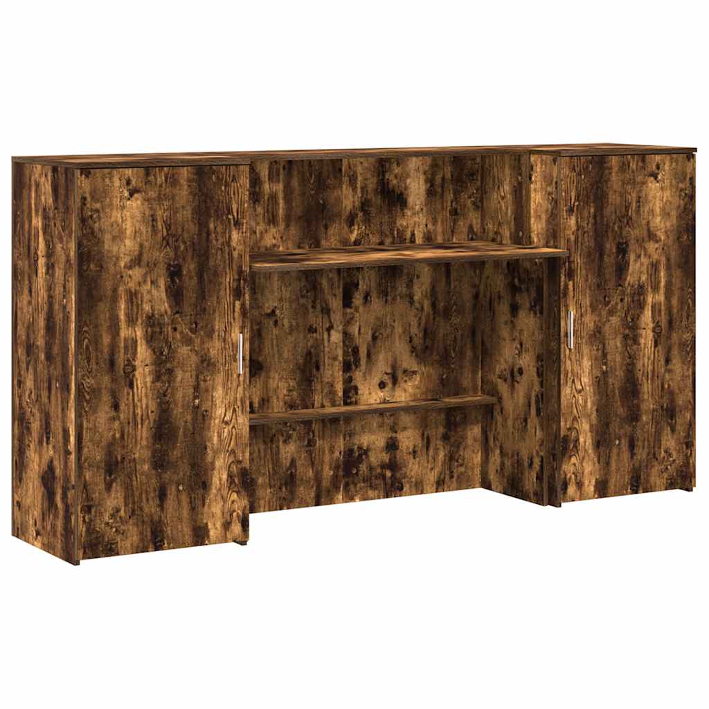 Recepční Stůl Kouřový Dub 200X50X103,5 Cm Kompozitní Dřevo