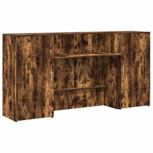 Recepční Stůl Kouřový Dub 200X50X103,5 Cm Kompozitní Dřevo