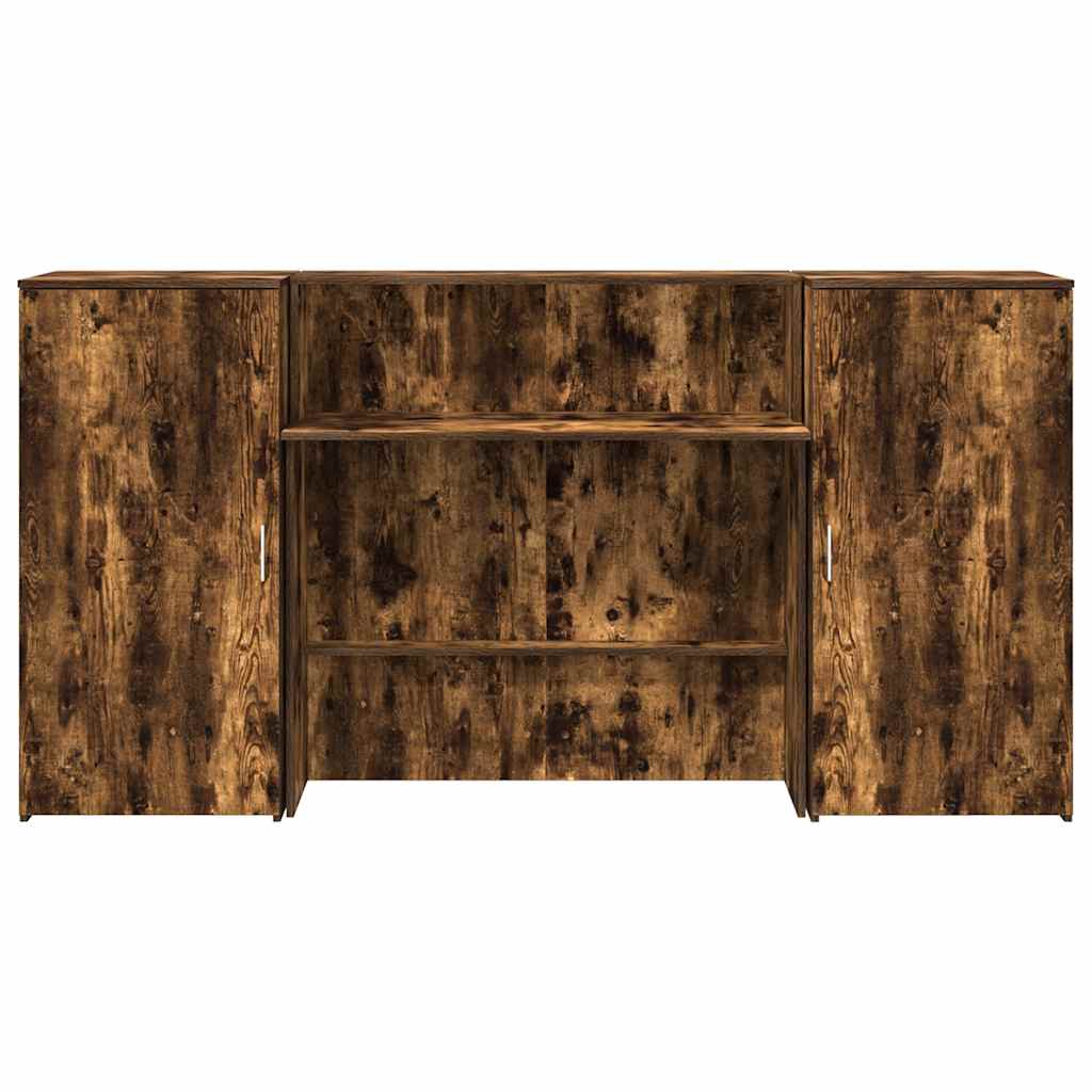 Recepční Stůl Kouřový Dub 200X50X103,5 Cm Kompozitní Dřevo