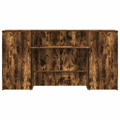 Recepční Stůl Kouřový Dub 200X50X103,5 Cm Kompozitní Dřevo