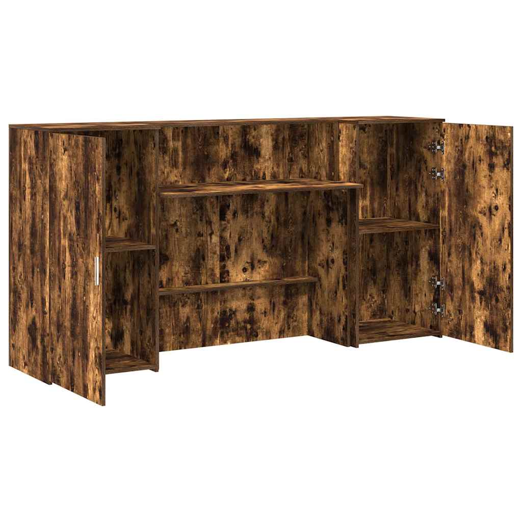 Recepční Stůl Kouřový Dub 200X50X103,5 Cm Kompozitní Dřevo