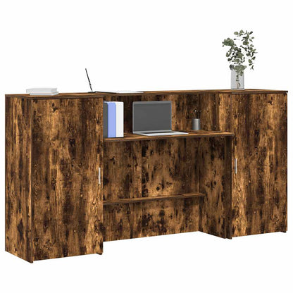 Recepční Stůl Kouřový Dub 200X50X103,5 Cm Kompozitní Dřevo