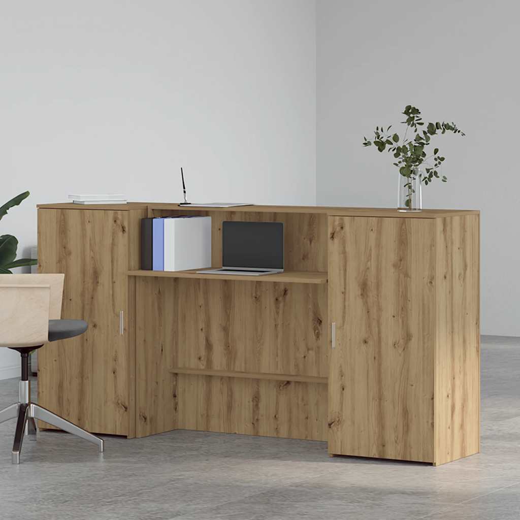 Recepční Stůl Dub Artisan 200X50X103,5 Cm Kompozitní Dřevo