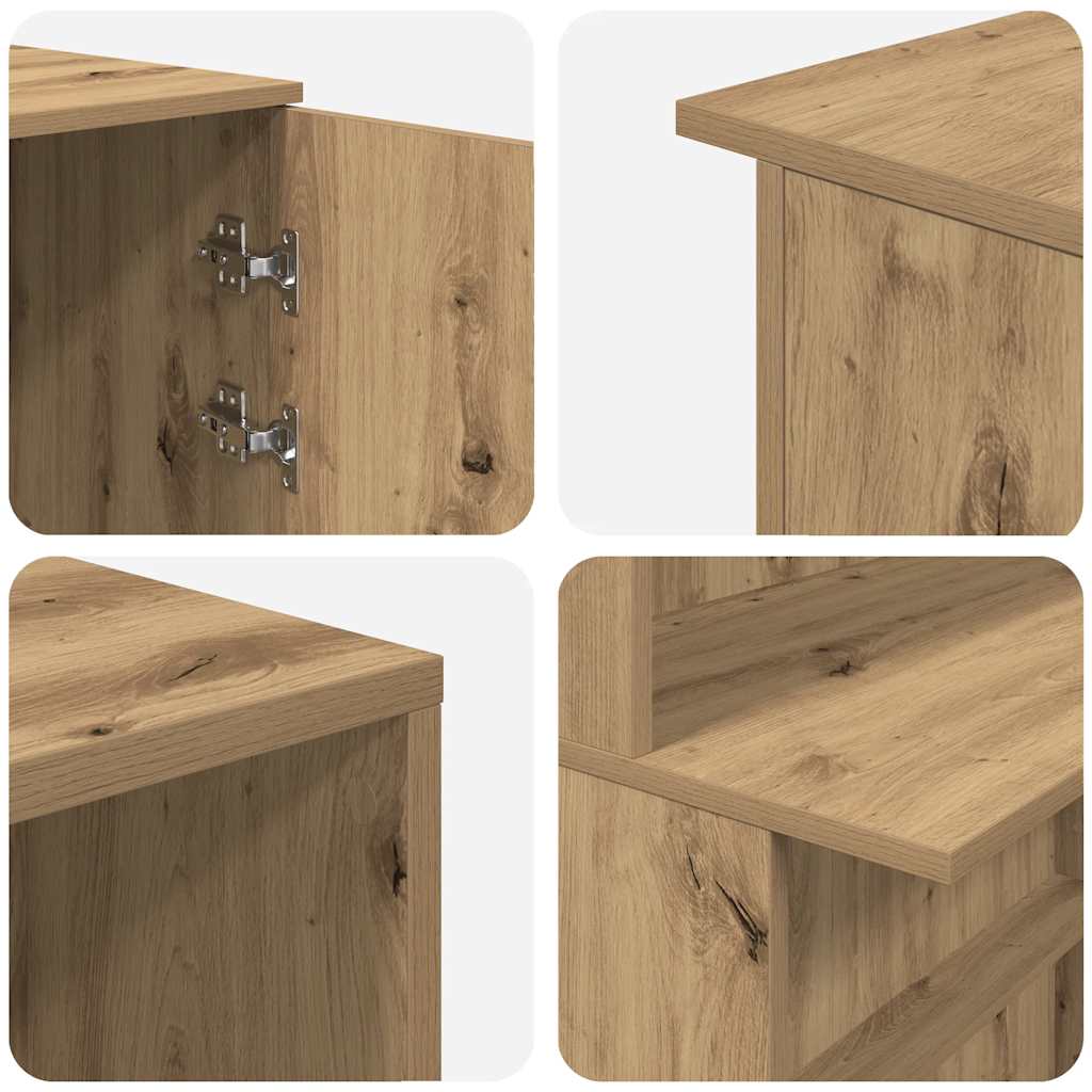 Recepční Stůl Dub Artisan 200X50X103,5 Cm Kompozitní Dřevo