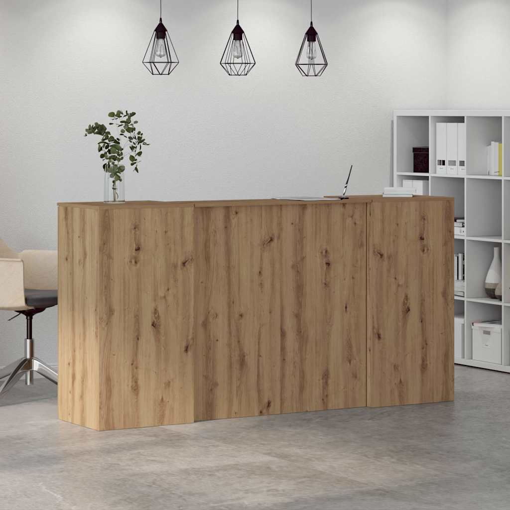 Recepční Stůl Dub Artisan 200X50X103,5 Cm Kompozitní Dřevo