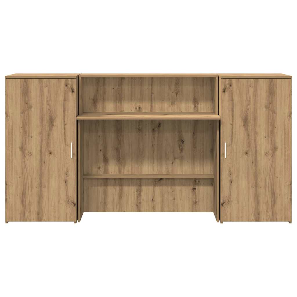 Recepční Stůl Dub Artisan 200X50X103,5 Cm Kompozitní Dřevo