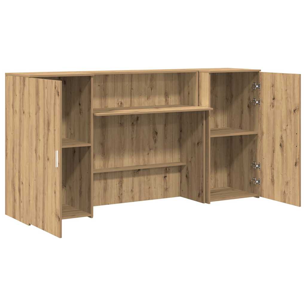Recepční Stůl Dub Artisan 200X50X103,5 Cm Kompozitní Dřevo
