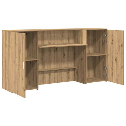 Recepční Stůl Dub Artisan 200X50X103,5 Cm Kompozitní Dřevo