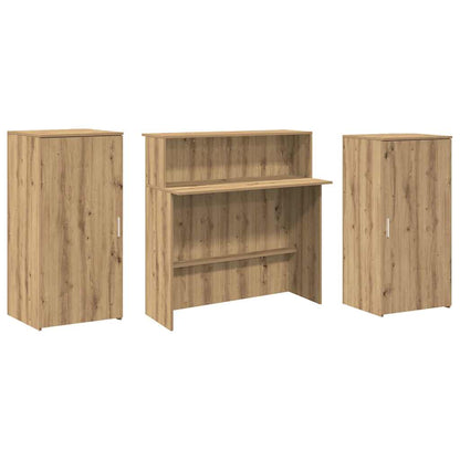 Recepční Stůl Dub Artisan 200X50X103,5 Cm Kompozitní Dřevo
