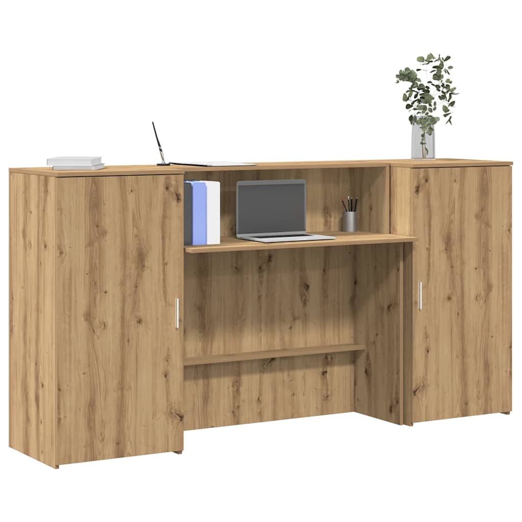 Recepční Stůl Dub Artisan 200X50X103,5 Cm Kompozitní Dřevo