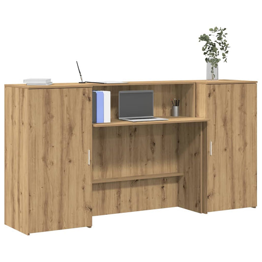 Recepční Stůl Dub Artisan 200X50X103,5 Cm Kompozitní Dřevo