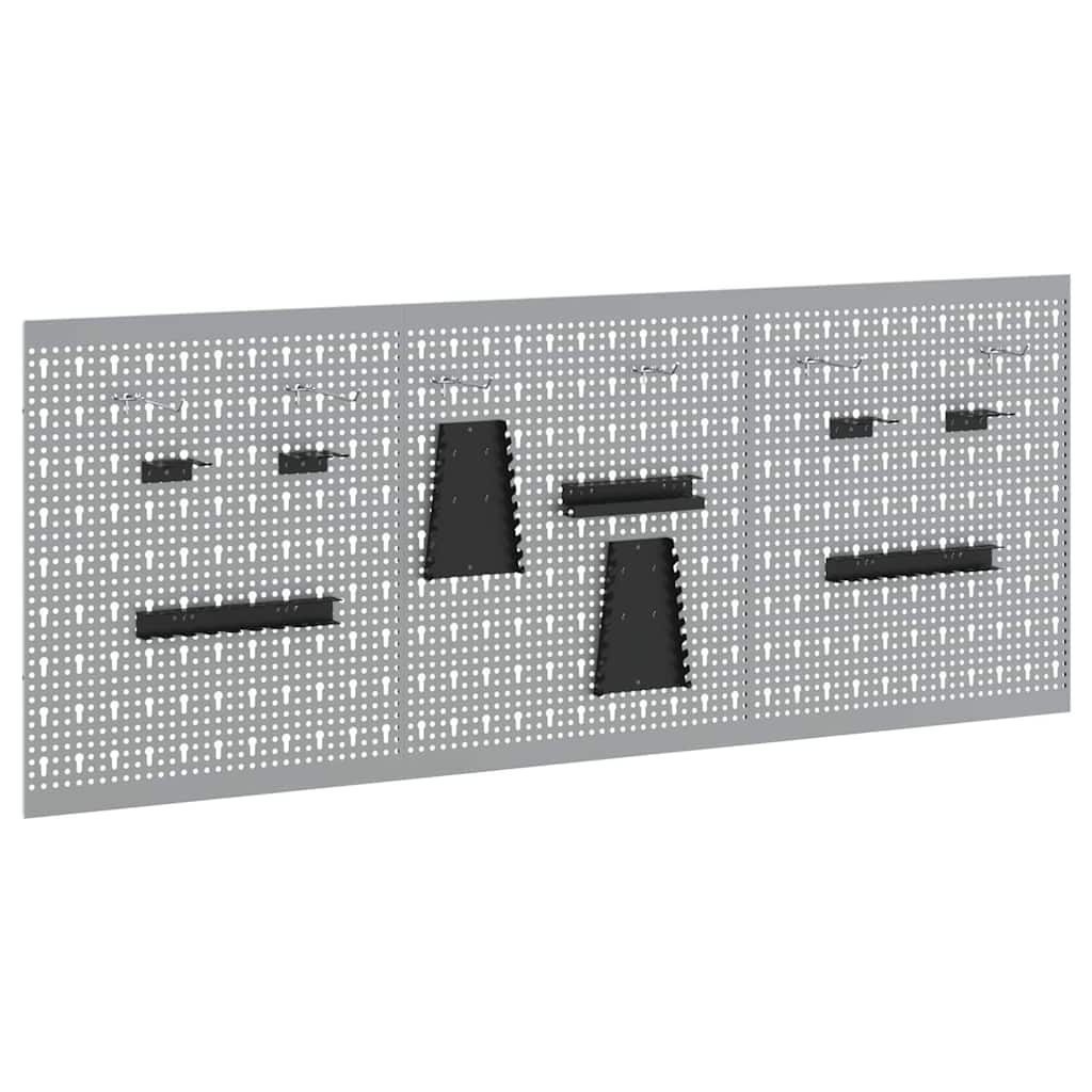 Panel Na Nářadí 3 Ks Šedá 150 X 1 X