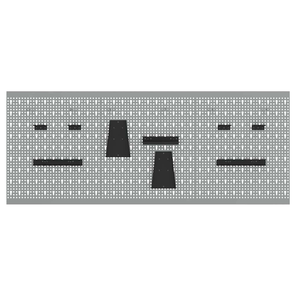 Panel Na Nářadí 3 Ks Šedá 150 X 1 X
