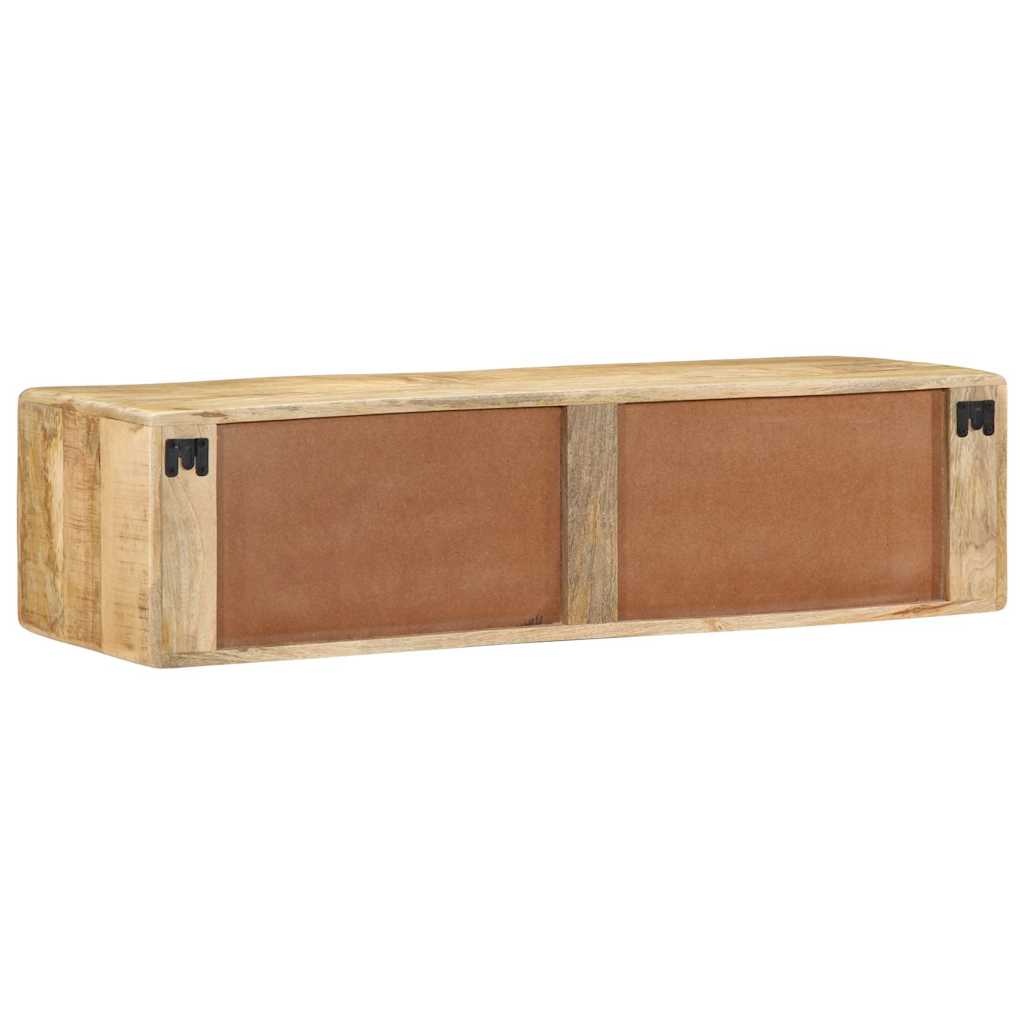 Nástěnná Tv Skříňka 100X32X25 Cm Masivní Dřevo, Surové Mango