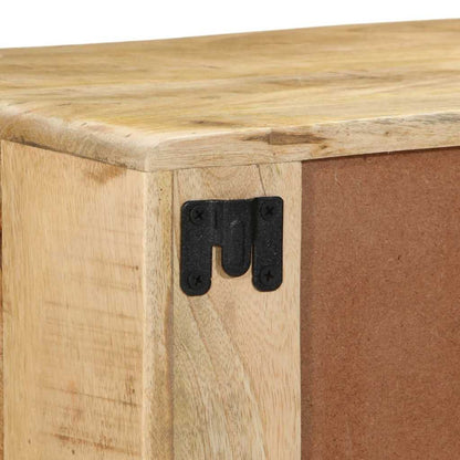 Nástěnná Tv Skříňka 100X32X25 Cm Masivní Dřevo, Surové Mango