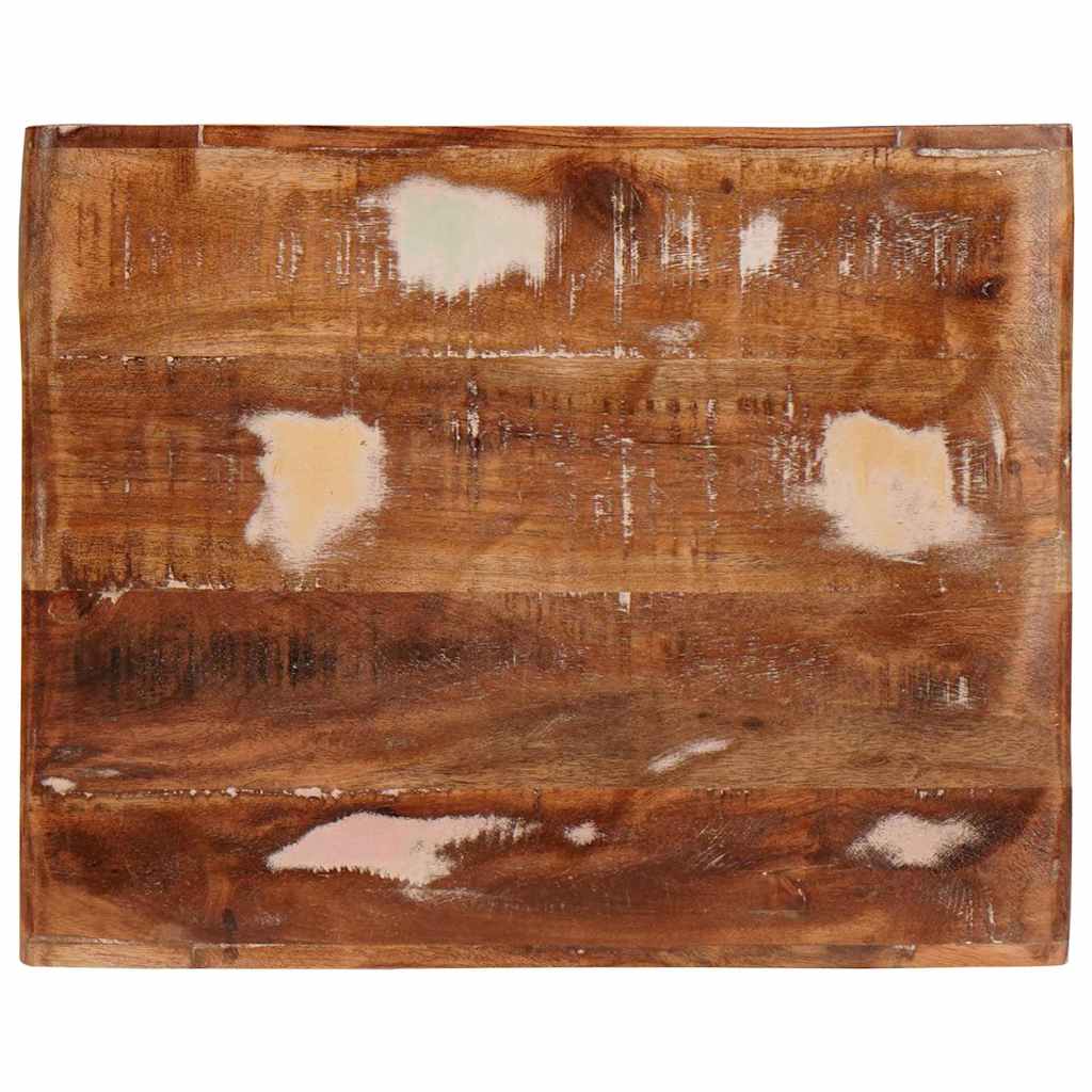 Odkládací Stolek Hnědá 40 X 32 X 46 Cm Masivní Obnovované Dřevo