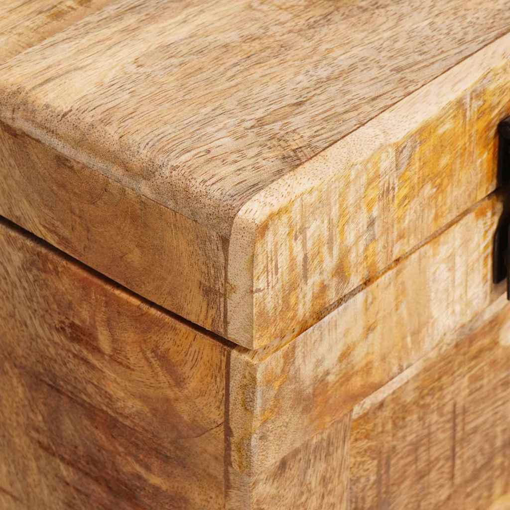 Úložná Krabice 70 X 35 X 40 Cm Masivní Mangovníkové Dřevo