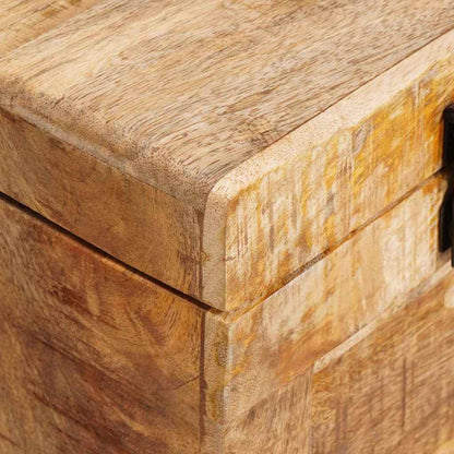 Úložná Krabice 70 X 35 X 40 Cm Masivní Mangovníkové Dřevo