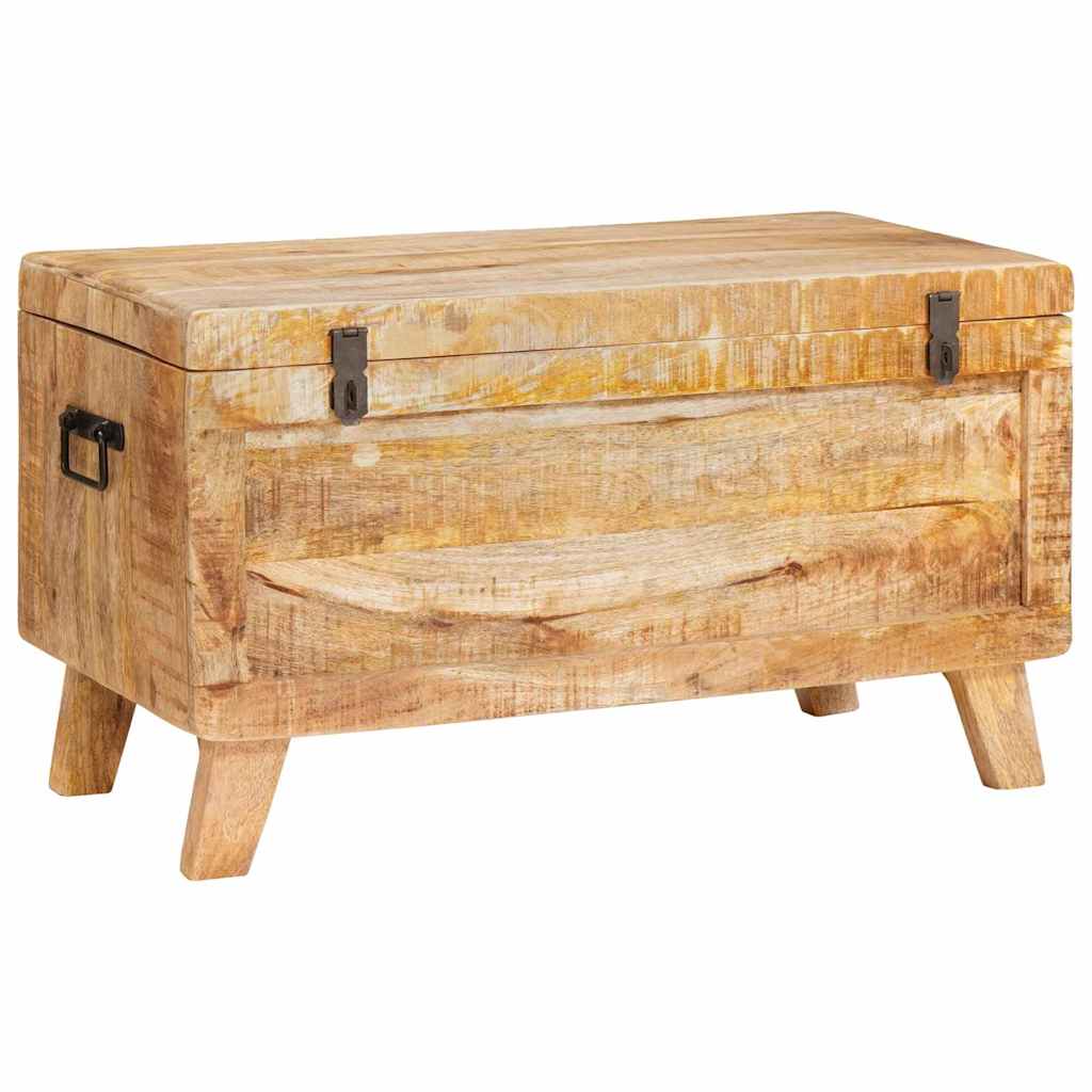 Úložná Krabice 70 X 35 X 40 Cm Masivní Mangovníkové Dřevo