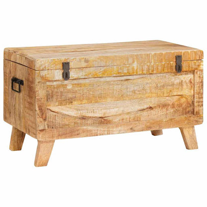 Úložná Krabice 70 X 35 X 40 Cm Masivní Mangovníkové Dřevo