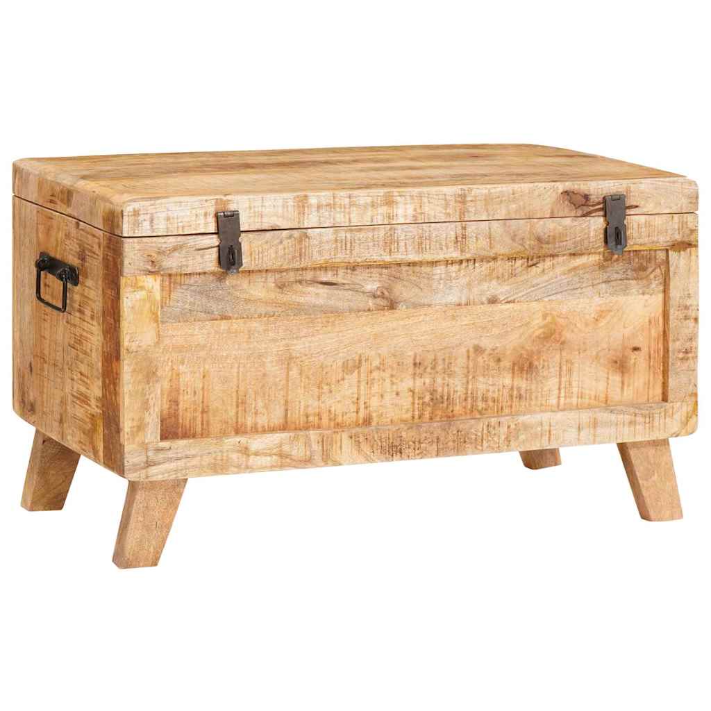 Úložná Krabice 70 X 35 X 40 Cm Masivní Mangovníkové Dřevo