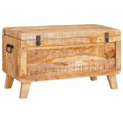 Úložná Krabice 70 X 35 X 40 Cm Masivní Mangovníkové Dřevo