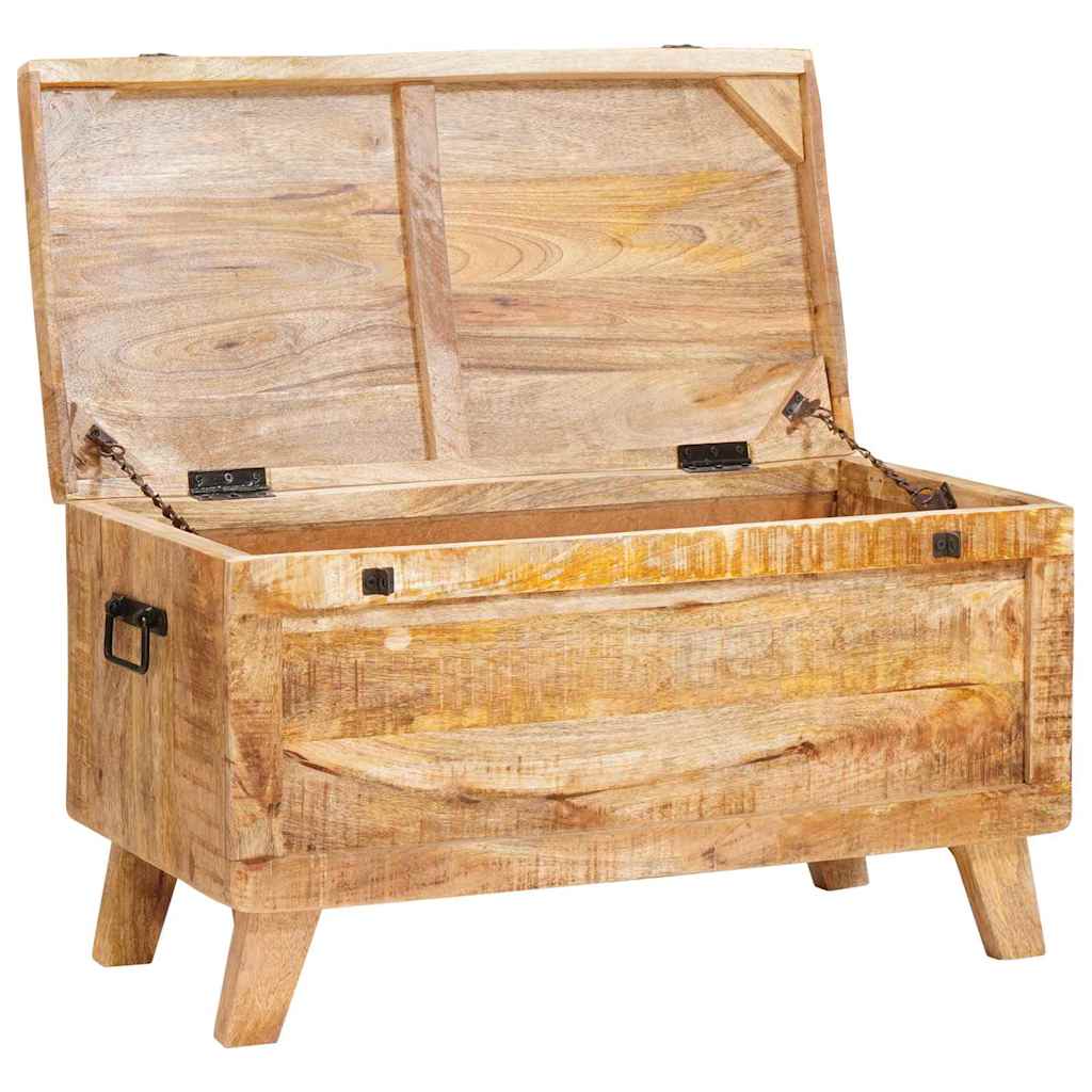 Úložná Krabice 70 X 35 X 40 Cm Masivní Mangovníkové Dřevo