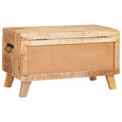 Úložná Krabice 70 X 35 X 40 Cm Masivní Mangovníkové Dřevo