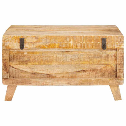 Úložná Krabice 70 X 35 X 40 Cm Masivní Mangovníkové Dřevo