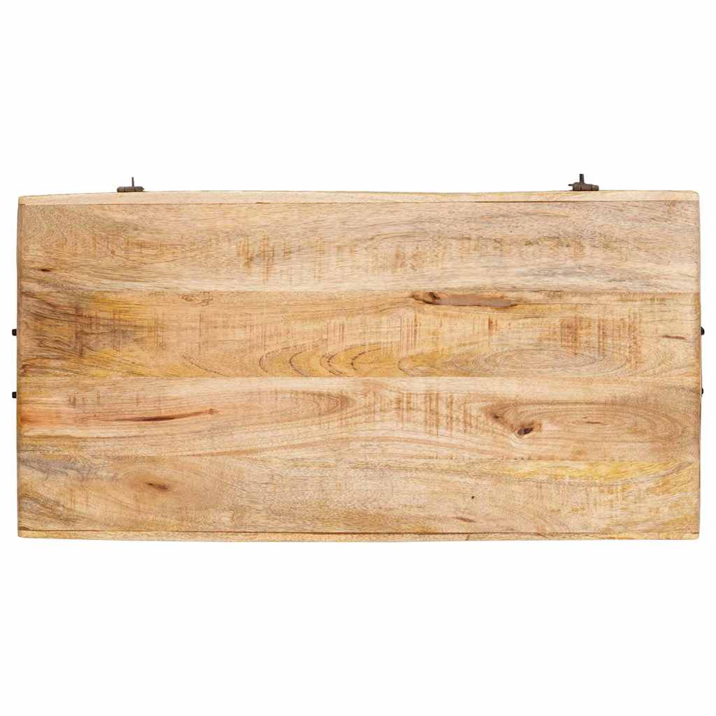 Úložná Krabice 70 X 35 X 40 Cm Masivní Mangovníkové Dřevo