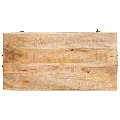 Úložná Krabice 70 X 35 X 40 Cm Masivní Mangovníkové Dřevo