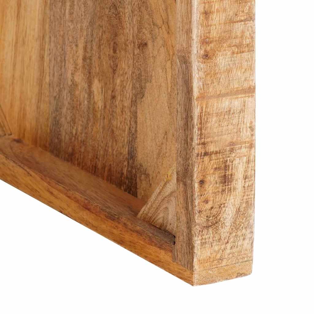 Odkládací Stolek Hnědá 60 X 35 X 46 Cm Masivní Mangové Dřevo