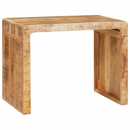 Odkládací Stolek Hnědá 60 X 35 X 46 Cm Masivní Mangové Dřevo