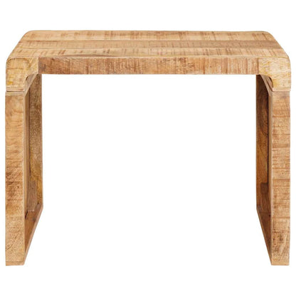 Odkládací Stolek Hnědá 60 X 35 X 46 Cm Masivní Mangové Dřevo