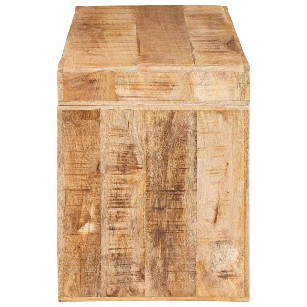 Odkládací Stolek Hnědá 60 X 35 X 46 Cm Masivní Mangové Dřevo