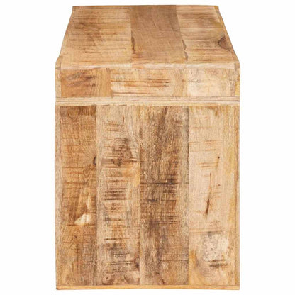 Odkládací Stolek Hnědá 60 X 35 X 46 Cm Masivní Mangové Dřevo
