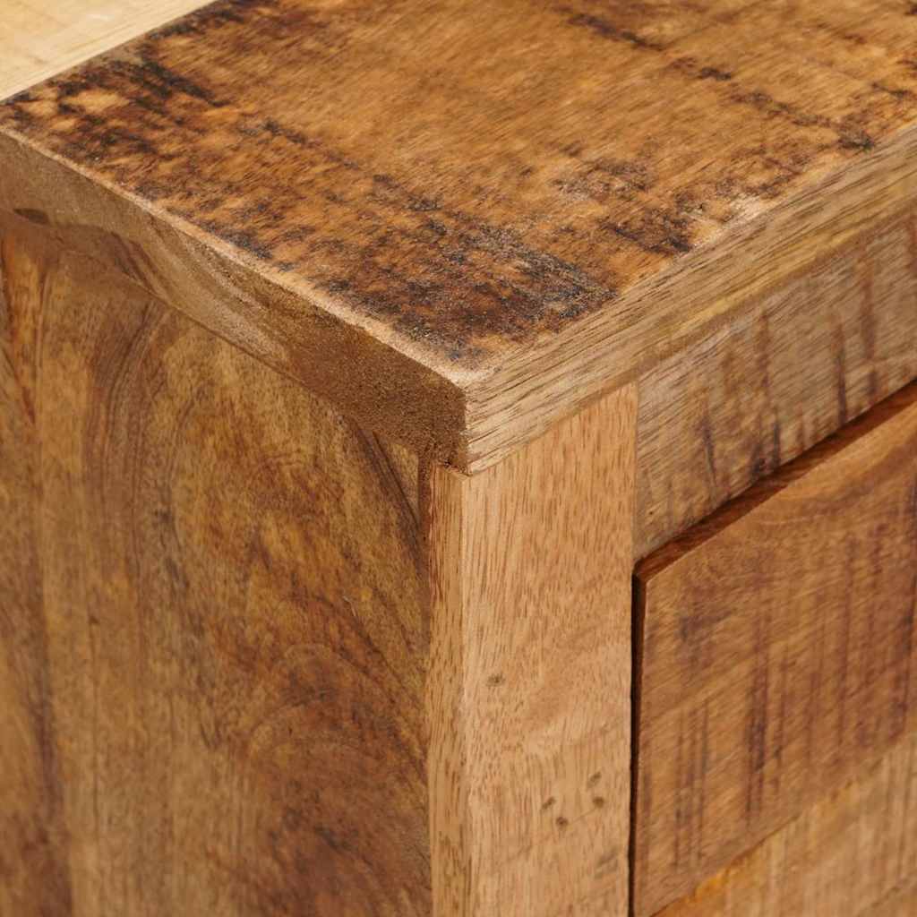 Boční Skříňka Hnědá 70 X 38 X 63 Cm Masivní Mangovníkové Dřevo