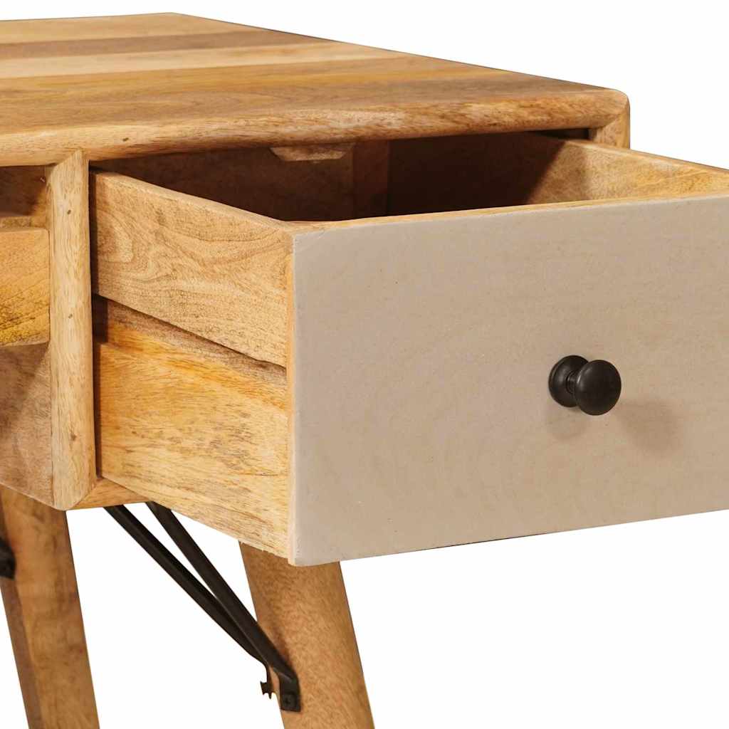Stůl Na Psaní Hnědá 110 X 55 X 76 Cm Masivní Mangové Dřevo