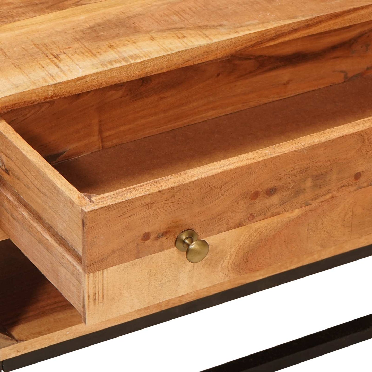 Televizní Skříň Přírodní 110 X 30 X 44 Cm Masivní Akátové Dřevo