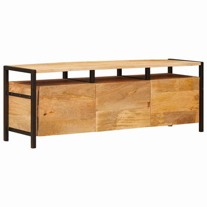 Úložné Skříně Hnědá 110 X 30 X 40 Cm Masivní Mangové Dřevo