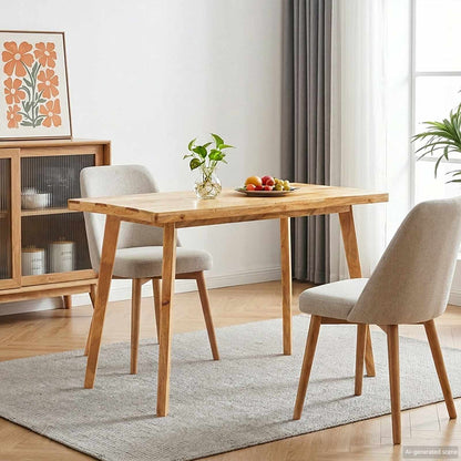 Jídelní Stůl Přírodní 100 X 55 X 75 Cm Masivní Mangové Dřevo