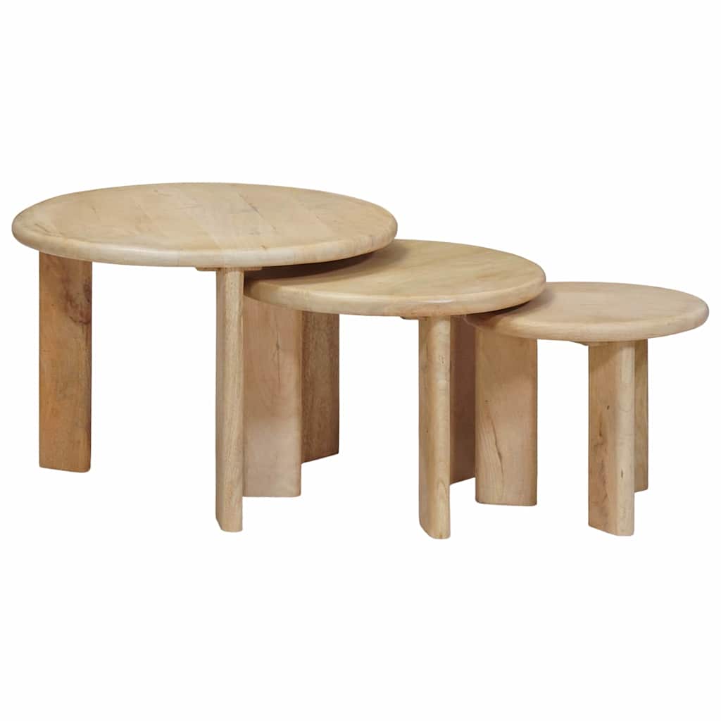 Hnízdicí Kávové Stolky 2 Ks Hnědá