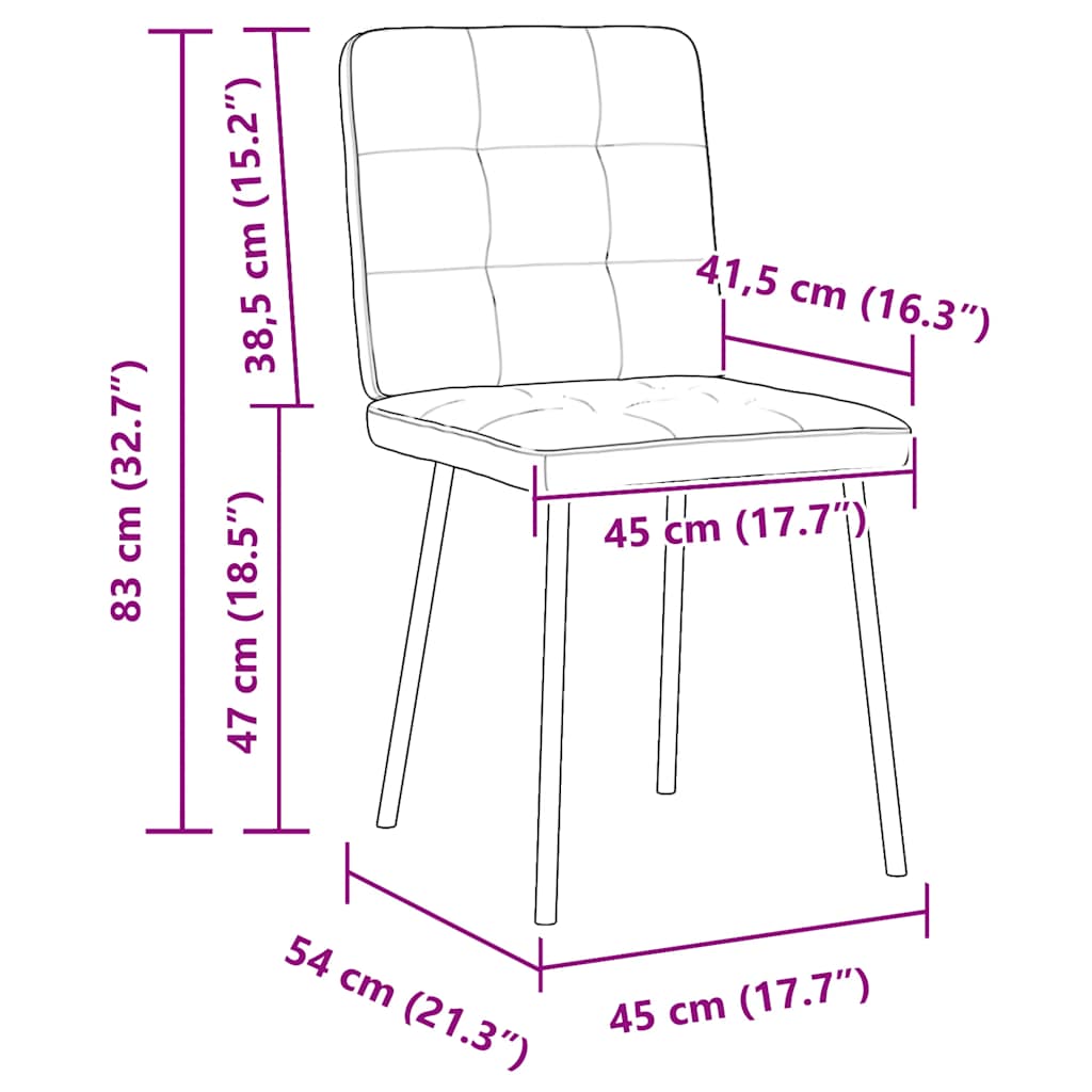 Jídelní Židle 2 Ks Žluté Samet