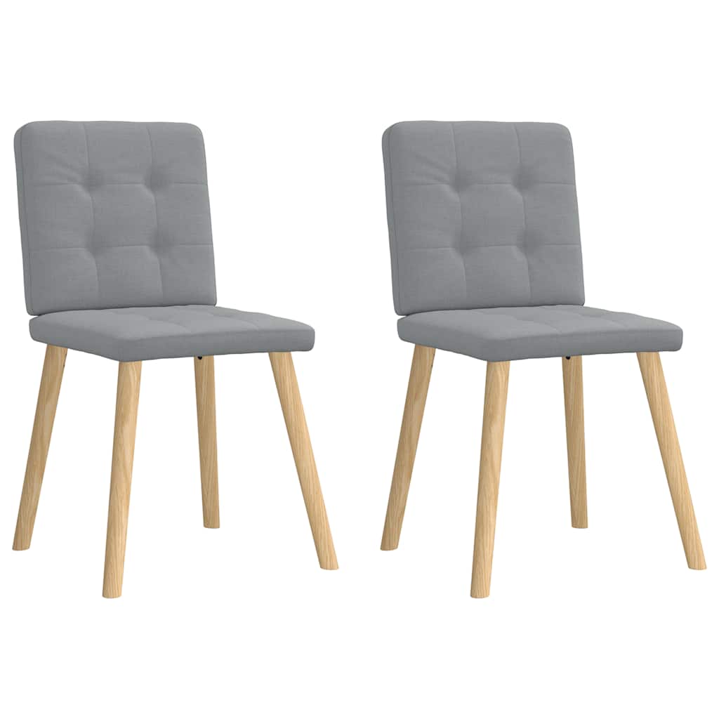 Jídelní Židle 2 Ks Černé Textil