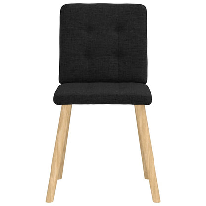 Jídelní Židle 2 Ks Černé Textil