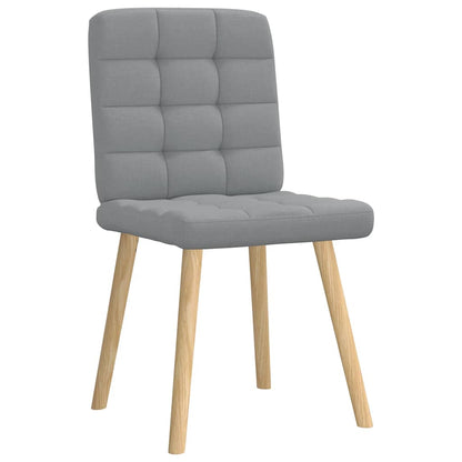 Jídelní Židle 2 Ks Světle Šedé Textil