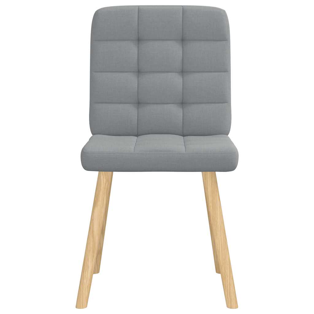 Jídelní Židle 2 Ks Světle Šedé Textil