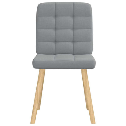 Jídelní Židle 2 Ks Světle Šedé Textil