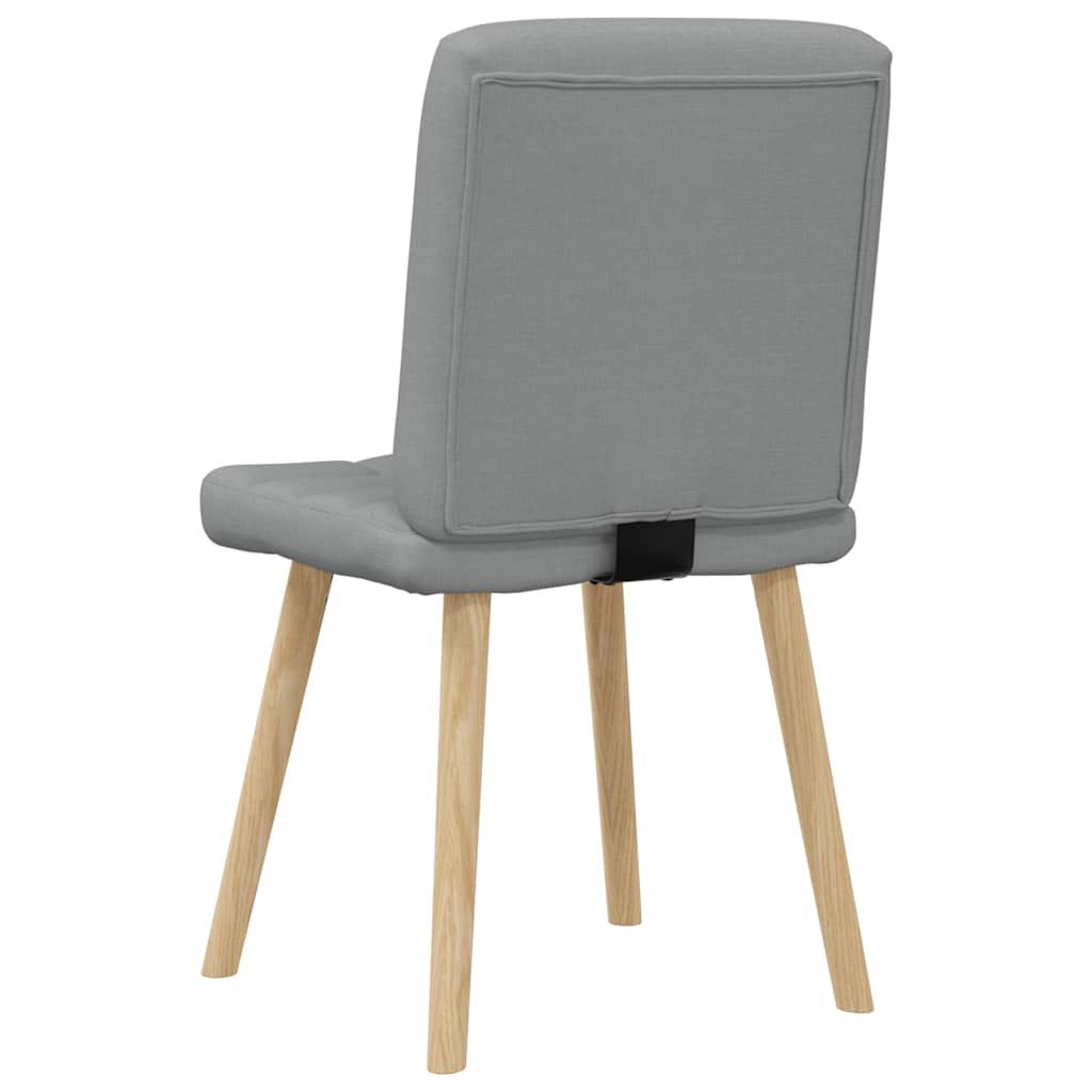 Jídelní Židle 2 Ks Světle Šedé Textil