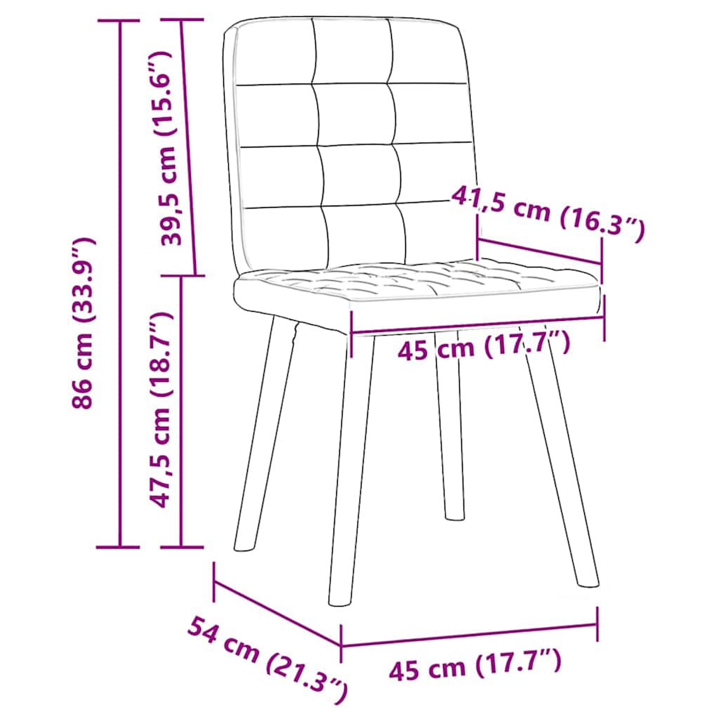 Jídelní Židle 2 Ks Světle Šedé Textil